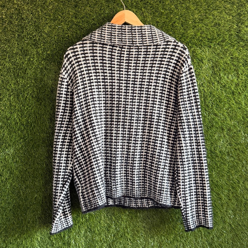 Rachel Zoe Patterned Knit Jacket Blazer Textured - Picture 2 of 7